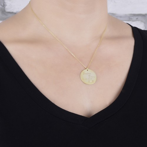 Glorria 925k Sterling Silver Personalized Name Plate Silver Necklace GLR683 Glorria 925k Sterling Silver Personalized Name Plate Silver Necklace GLR683