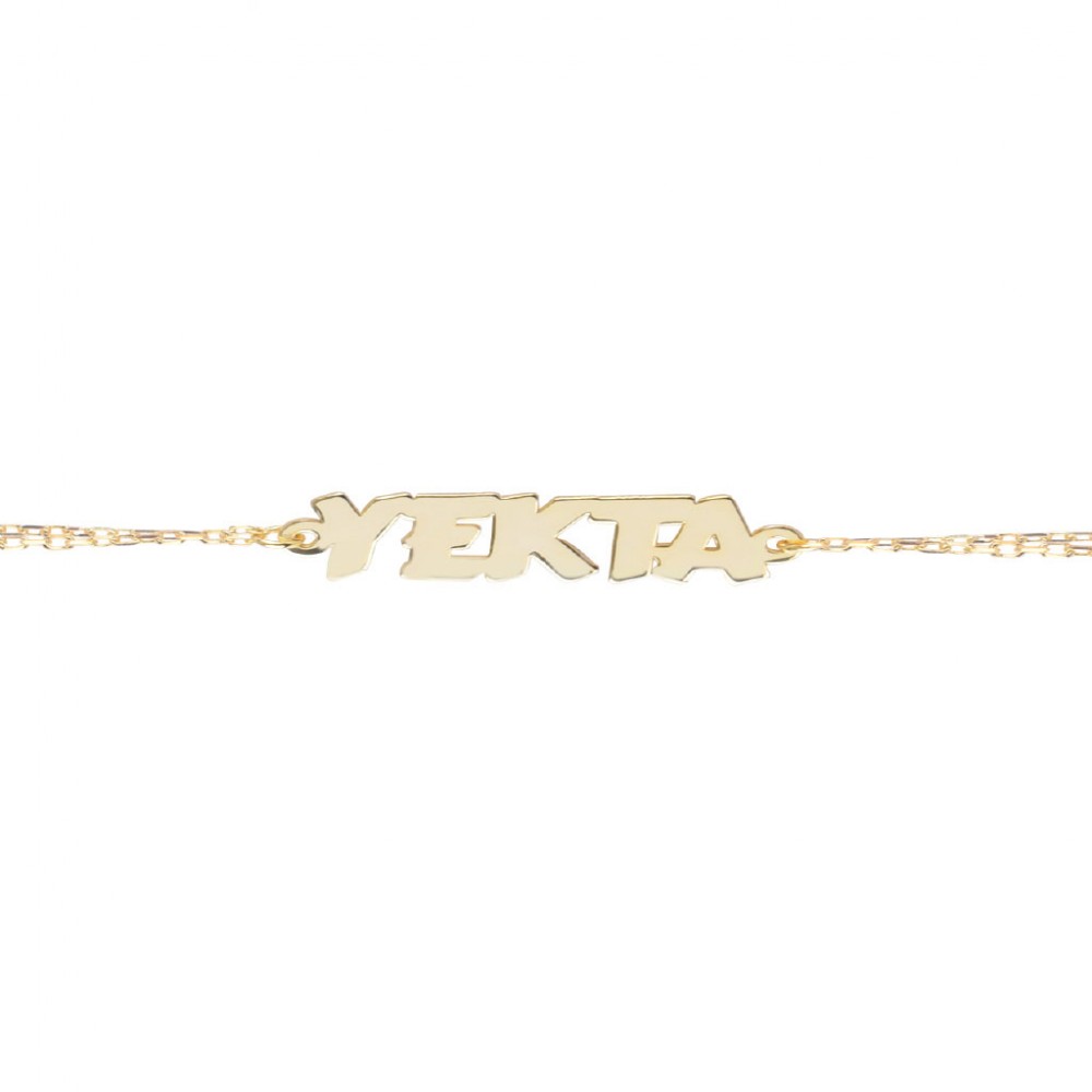 Glorria 925k Sterling Silver Personalized Name Silver Bracelet GLR777