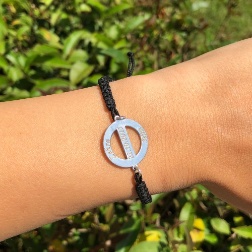 Glorria 925k Sterling Silver Personalized Name Plate Rope Silver Bracelet GLR782 Glorria 925k Sterling Silver Personalized Name Plate Rope Silver Bracelet GLR782