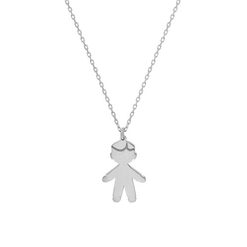 Glorria 925k Sterling Silver Personalized Erkek Child Necklace GLR710 Glorria 925k Sterling Silver Personalized Erkek Child Necklace GLR710