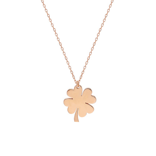 Glorria 925k Sterling Silver Personalized Clover Necklace GLR592 Glorria 925k Sterling Silver Personalized Clover Necklace GLR592