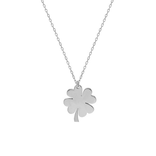 Glorria 925k Sterling Silver Personalized Clover Necklace GLR592 Glorria 925k Sterling Silver Personalized Clover Necklace GLR592
