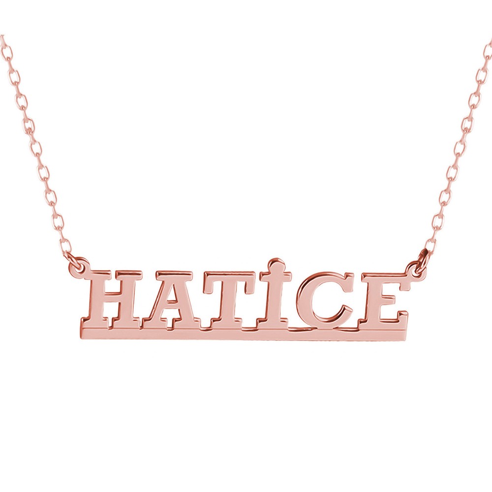 Glorria 925k Sterling Silver Personalized Name Silver Necklace