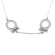 Glorria 925k Sterling Silver Personalized Name Cuff Silver Necklace