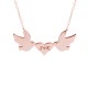 Glorria 925k Sterling Silver Personalized Letter Pigeon Silver Necklace