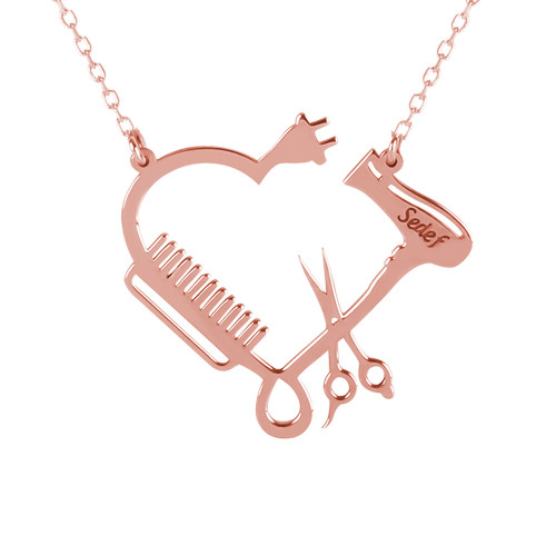 Glorria 925k Sterling Silver Personalized Name Coiffeur Silver Necklace Glorria 925k Sterling Silver Personalized Name Coiffeur Silver Necklace