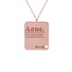 Glorria 925k Sterling Silver Personalized Name Mother Themed Silver Necklace