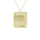 Glorria 925k Sterling Silver Personalized Name Mother Themed Silver Necklace