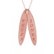Glorria Personalized 2 Name Silver Necklace