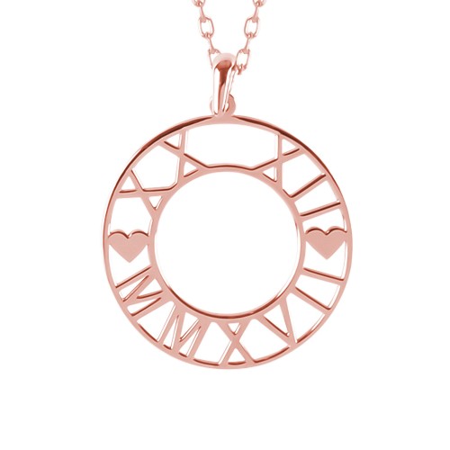 Glorria 925k Sterling Silver Personalized Date Silver Necklace Glorria 925k Sterling Silver Personalized Date Silver Necklace