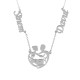 Glorria 925k Sterling Silver Personalized Name Family Silver Necklace