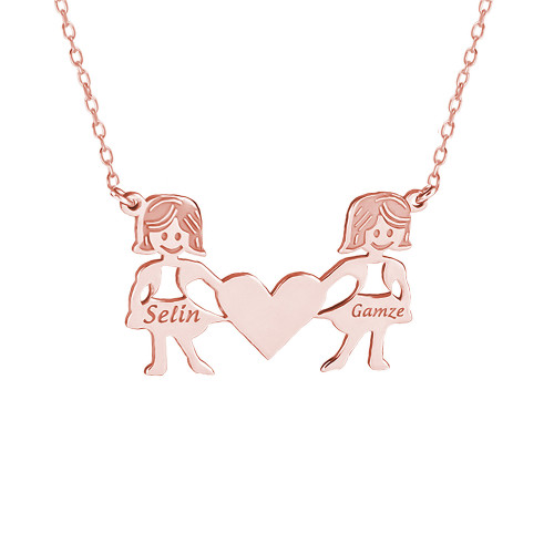 Glorria 925k Sterling Silver Personalized Name Girl Child Silver Necklace Glorria 925k Sterling Silver Personalized Name Girl Child Silver Necklace