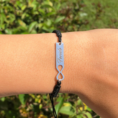Glorria 925k Sterling Silver Personalized Rope Name Silver Bracelet Glorria 925k Sterling Silver Personalized Rope Name Silver Bracelet