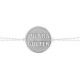Glorria 925k Sterling Silver Personalized Name Plate Silver Bracelet