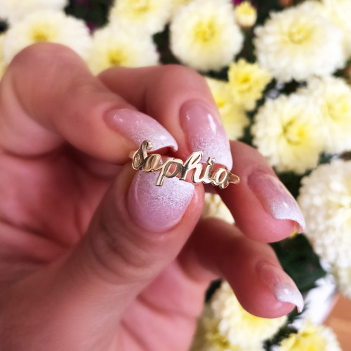 Glorria 925k Sterling Silver Personalized Name Silver Glorria 925k Sterling Silver Personalized Name Silver