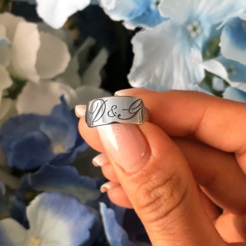 Glorria 925k Sterling Silver Personalized Letter Silver Glorria 925k Sterling Silver Personalized Letter Silver