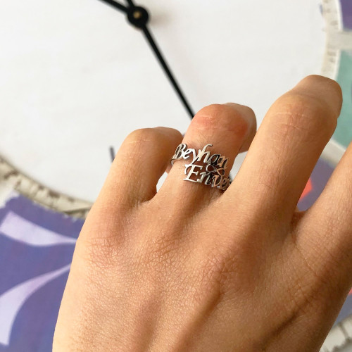 Glorria 925k Sterling Silver Personalized Name Silver Glorria 925k Sterling Silver Personalized Name Silver