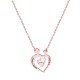 Glorria 925k Sterling Silver Personalized Name Silver Heart Necklace