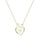 Glorria 925k Sterling Silver Personalized Name Silver Heart Necklace