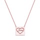 Glorria 925k Sterling Silver Personalized Name Silver Heart Necklace