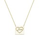 Glorria 925k Sterling Silver Personalized Name Silver Heart Necklace