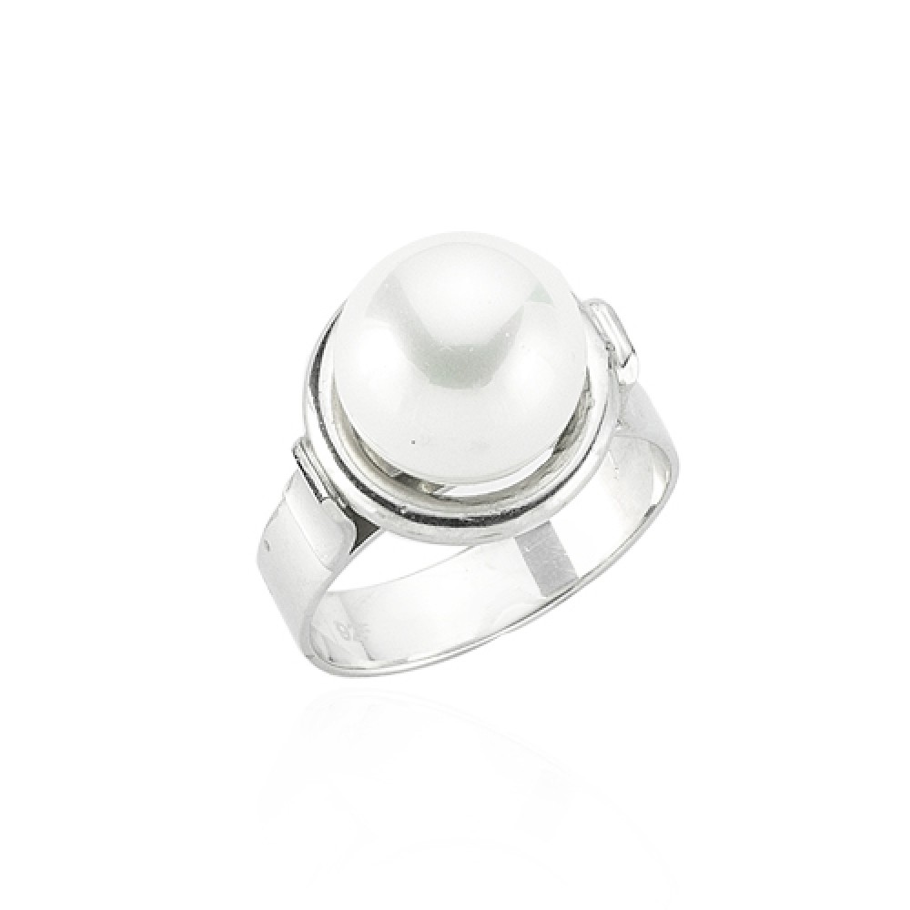 Glorria 925k Sterling Silver Pearl Ring