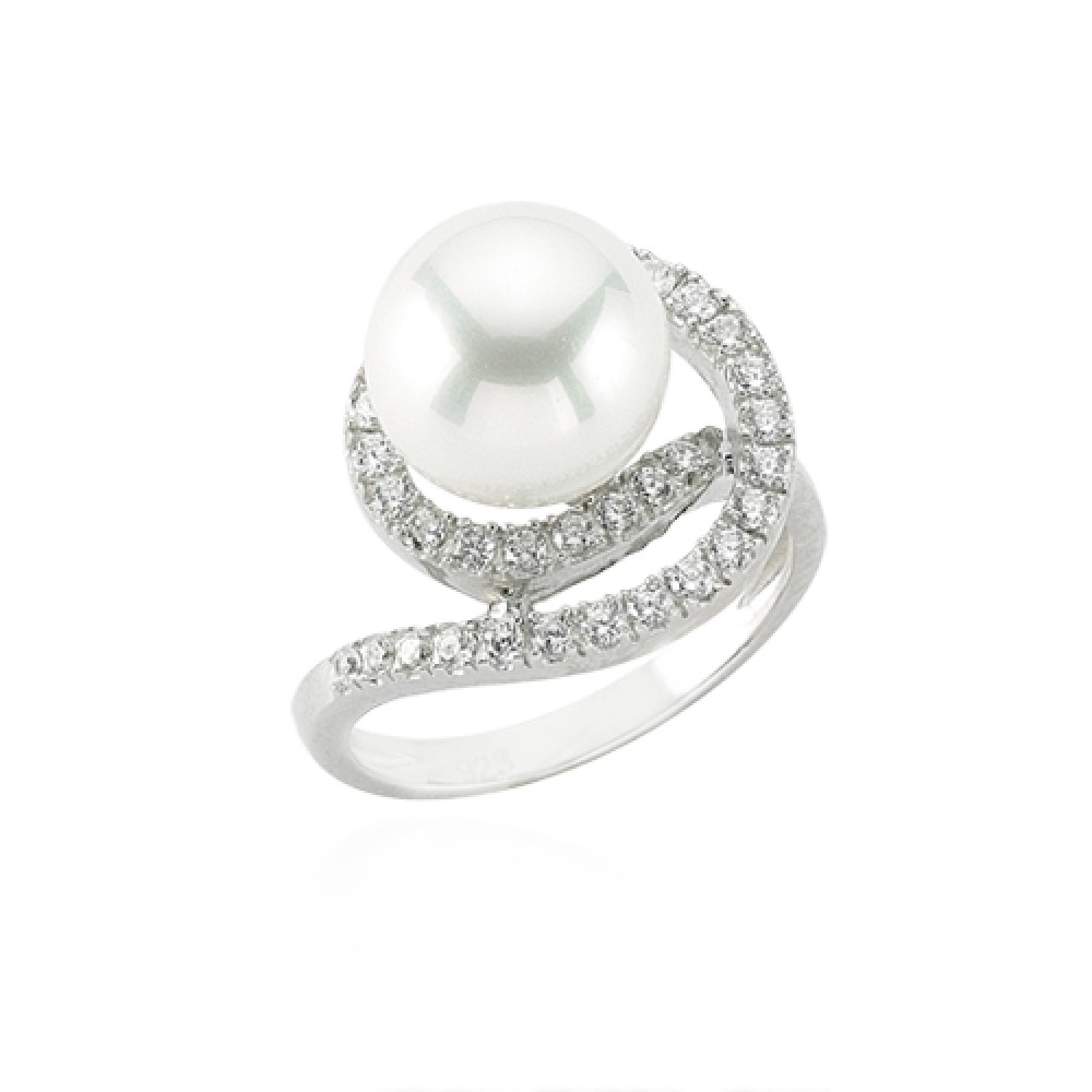 Glorria 925k Sterling Silver Pearl Ring