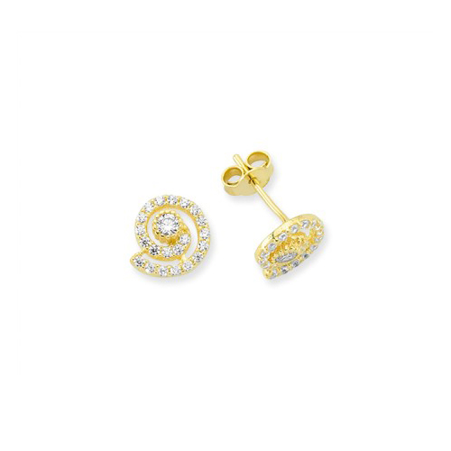 Glorria 14k Solid Gold Lava Earring Glorria 14k Solid Gold Lava Earring