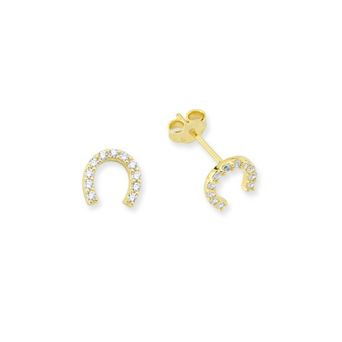 Glorria 14k Solid Gold Horseshoe Earring Glorria 14k Solid Gold Horseshoe Earring