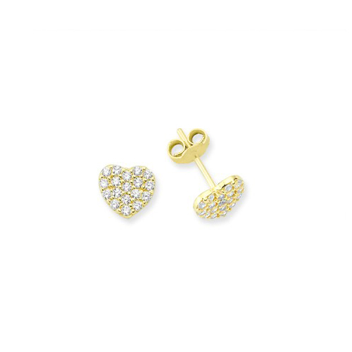 Glorria 14k Solid Gold Heart Earring Glorria 14k Solid Gold Heart Earring