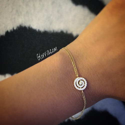 Glorria 14k Solid Gold Lava Bracelet Glorria 14k Solid Gold Lava Bracelet