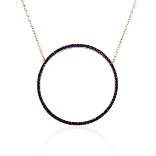 Glorria 925k Sterling Silver Circle Necklace Glorria 925k Sterling Silver Circle Necklace