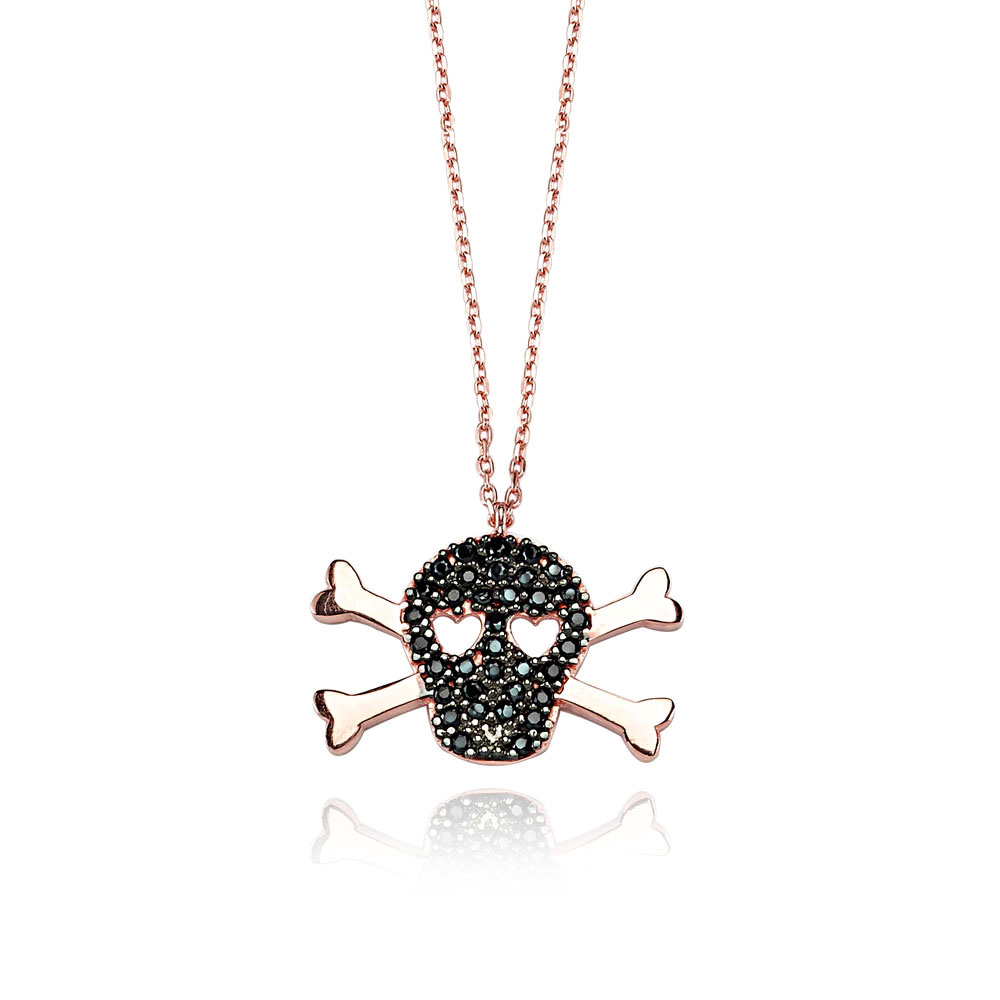 Glorria 925k Sterling Silver Skull Necklace Glorria 925k Sterling Silver Skull Necklace