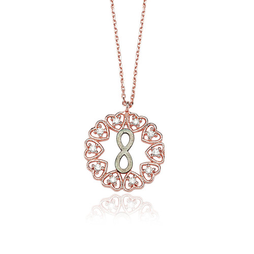 Glorria 925k Sterling Silver Infinity Heart Necklace Glorria 925k Sterling Silver Infinity Heart Necklace