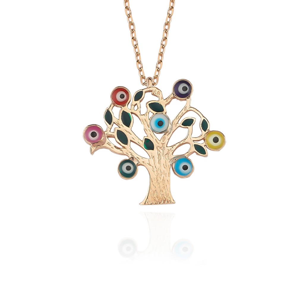 Glorria 925k Sterling Silver Tree of Life Necklace