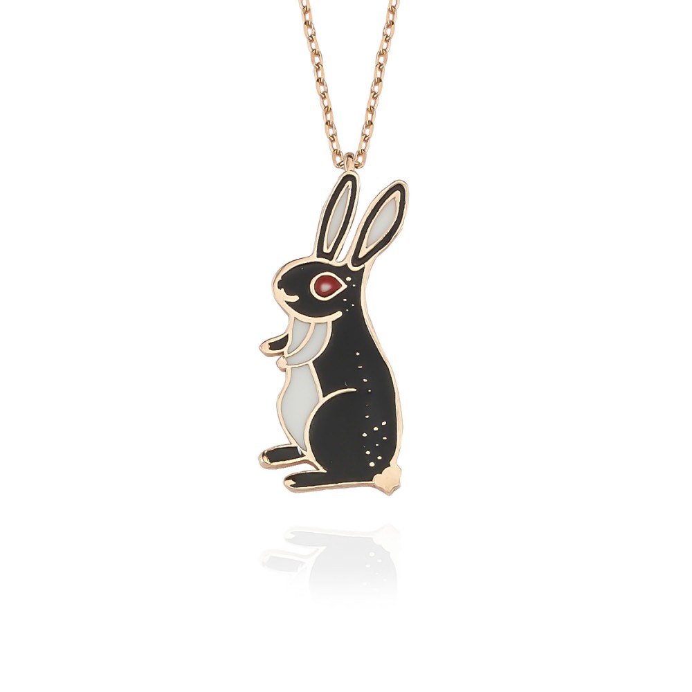 Glorria 925k Sterling Silver Rabbit Necklace Glorria 925k Sterling Silver Rabbit Necklace