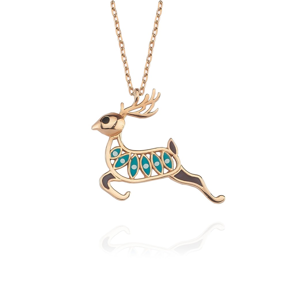 Glorria 925k Sterling Silver Deer Necklace Glorria 925k Sterling Silver Deer Necklace