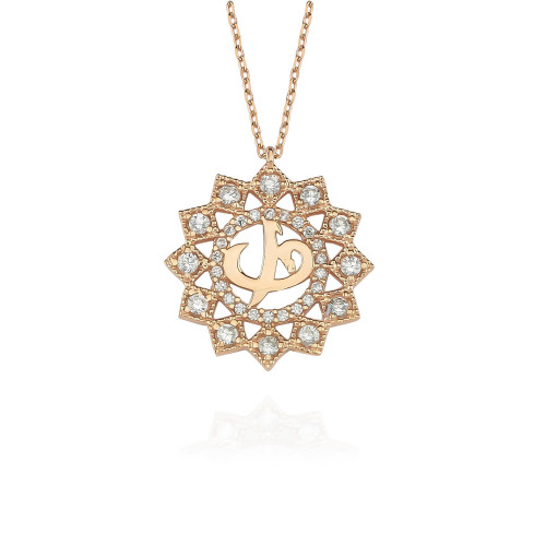 Glorria 925k Sterling Silver Vav Necklace Glorria 925k Sterling Silver Vav Necklace