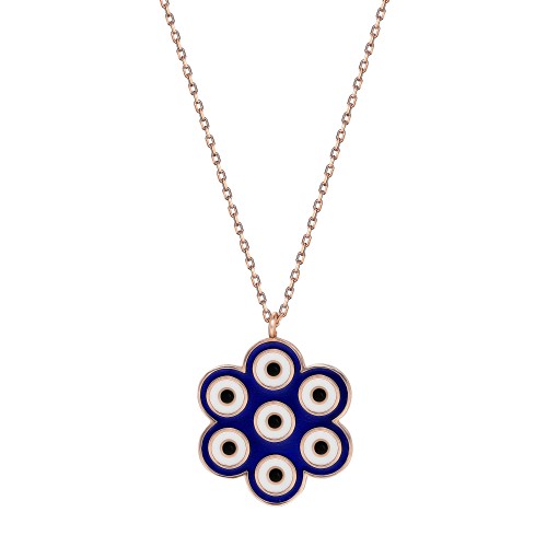 Glorria 925k Sterling Silver Evil Eye Necklace Glorria 925k Sterling Silver Evil Eye Necklace