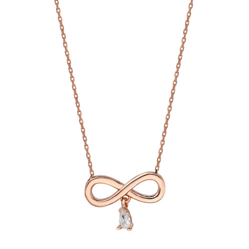 Glorria 925k Sterling Silver Infinity Necklace Glorria 925k Sterling Silver Infinity Necklace