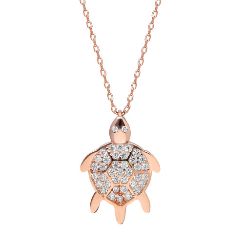 Glorria 925k Sterling Silver Turtle Necklace Glorria 925k Sterling Silver Turtle Necklace