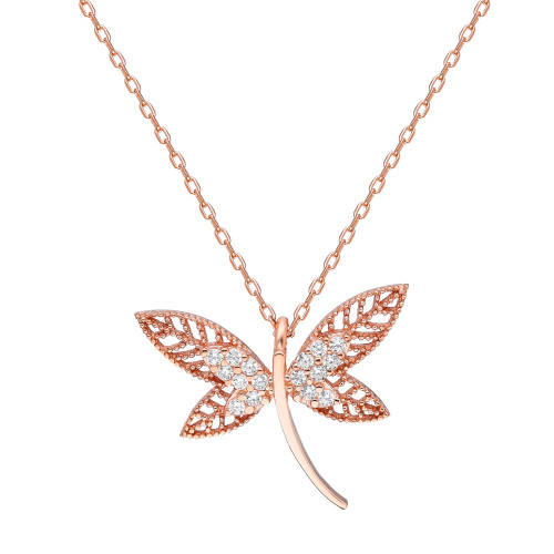 Glorria 925k Sterling Silver Dragonfly Necklace Glorria 925k Sterling Silver Dragonfly Necklace