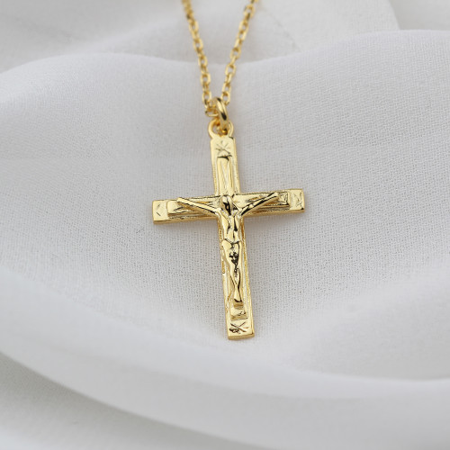 Glorria 925k Sterling Silver Cross Necklace