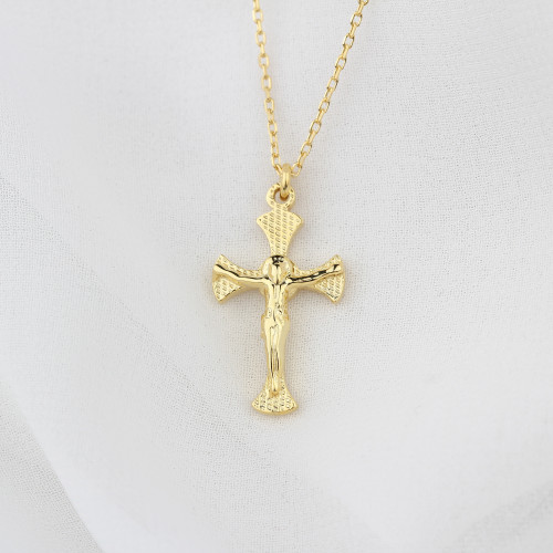 Glorria 925k Sterling Silver Cross Necklace