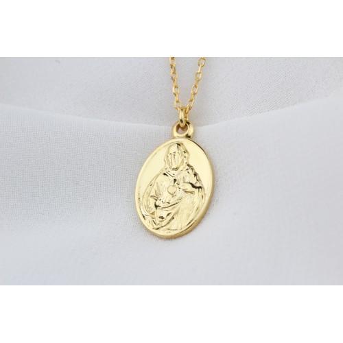 Glorria 925k Sterling Silver Virgin Mary Necklace Glorria 925k Sterling Silver Virgin Mary Necklace