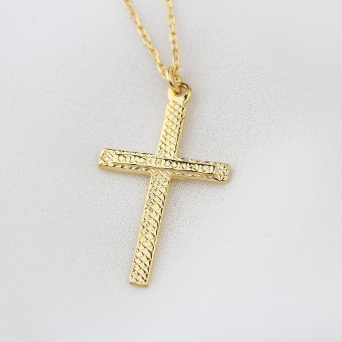 Glorria 925k Sterling Silver Cross Necklace