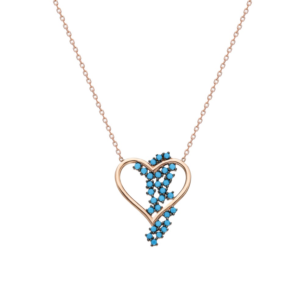 Glorria 925k Sterling Silver Heart Necklace