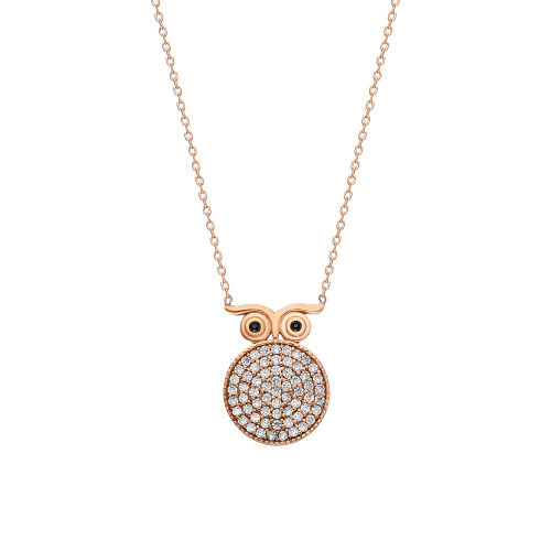 Glorria 925k Sterling Silver Owl Necklace Glorria 925k Sterling Silver Owl Necklace
