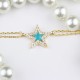 Glorria 925k Sterling Silver Pave Star Bracelet