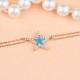 Glorria 925k Sterling Silver Pave Star Bracelet